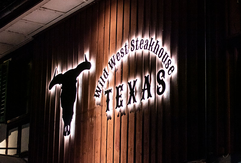 Standort des Wild West Steakhouse Texas
