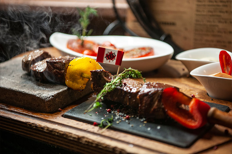 Texanische Spezialität im Steakhouse Texas