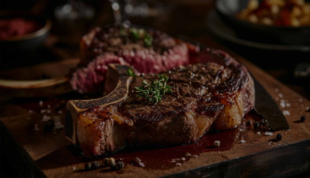 Steaks vom Grill im Wild West Steakhouse Texas